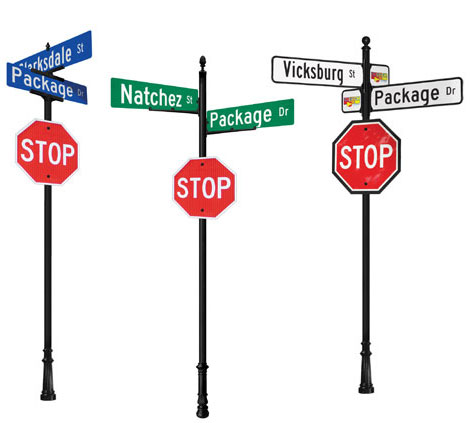 Custom Street Name Finished Sign Systems