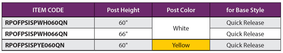 Standard Flexible Sign Posts
