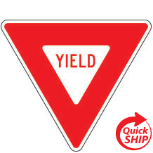 MUTCD compliant R1-2 Yield Sign