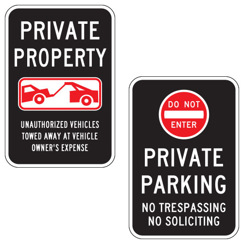 Oxford Series: Private Parking Signs