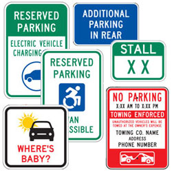 Parking Lot Signs