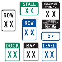 Parking Lot: Location Identification Signs