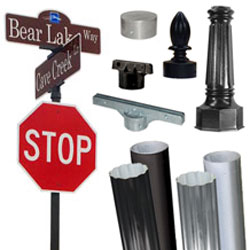 Round Posts, Brackets, Hardware & Breakaway Systems