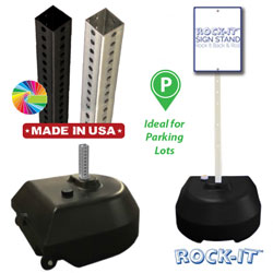 GP6 Portable Rock It Sign Stand Base & Post Packages