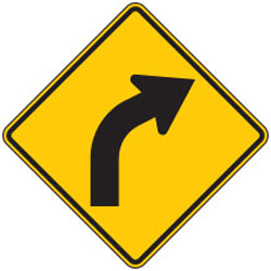 Warning: Intersection and Horizontal Alignment Signs