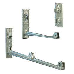 Silver Wing Brackets for Signal & Utility Poles, Round & Smooth Square Posts