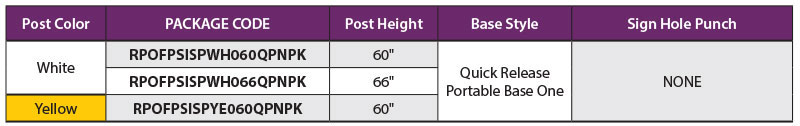Standard Flexible Sign Posts