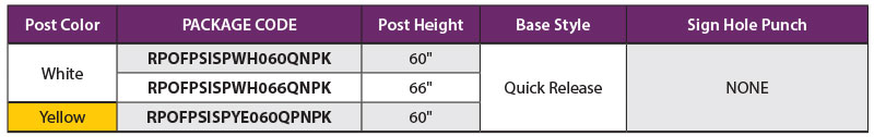 Standard Flexible Sign Posts