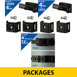 Black Painted Strapping, Brackets & Hardware Packages