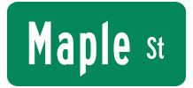 Street Name Sign Blade