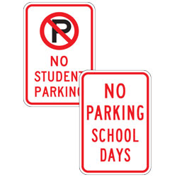 School Parking Lot: No Parking