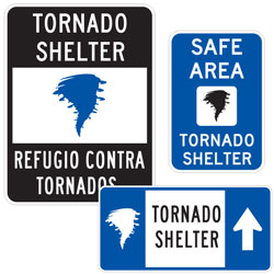 Special Legend: Tornado Shelter Signs