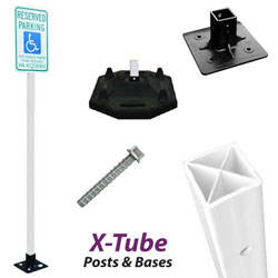 X-Tube Flexible Sign Post Packages & Components