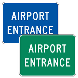 Airport Entrance Signs