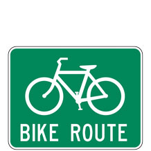Bike Route Sign for Bicycle Facilities