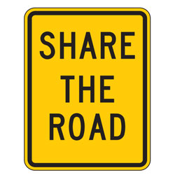 Share the Road Plaque for Bicycle Facilities
