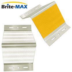 Brite Max A Style BMGA025 (Aluminum) Barrier or Guardrail Post Mount Delineator