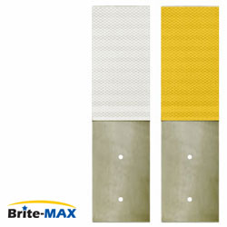 Brite Max 4" X 15" Straight Post Mount (Non Hinged Aluminum) Guardrail Delineator Markers