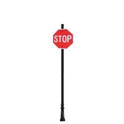 Clarksdale | Standard Mount | Post System with Stop Sign Package