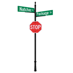 Natchez | Special Mount | 4 Way Intersection with 36 Blades & Stop Sign Package