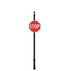 Natchez | Standard Mount | Post System with Stop Sign Package