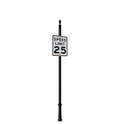 Natchez | Special Mount | Post System with Speed Limit or Guidance Sign Package