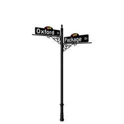 Oxford | Standard Mount | 4 Way Intersection with 36" Street Name Blades Package