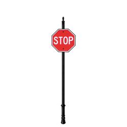 Oxford | Standard Mount | Post System with Stop Sign Package