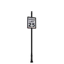 Vicksburg | Special Mount | Post System with Speed Limit or Guidance Sign Package