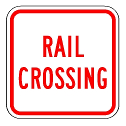 Rail Crossing Sign