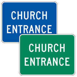 Church Entrance Signs