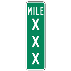 Mile Marker (3 Digit) Signs