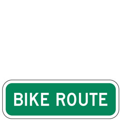 Bike Route Plaque for Bicycle Facilities