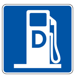 Diesel Fuel (Symbol) Sign