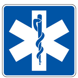 Emergency Medical Services (Symbol) Sign