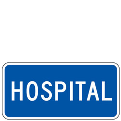 Hospital Symbol Supplemental Plaques