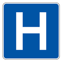 Hospital (Symbol) Sign