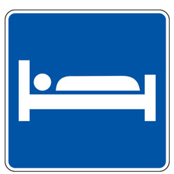 Lodging (Symbol) Sign