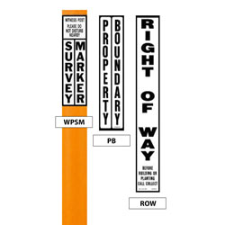 Boundary Decals for Ground Mount Flex Delineators & Utility Markers