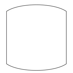 Double Dome | Special Routed Shapes | Reflective Sheeted Aluminum Sign Blanks