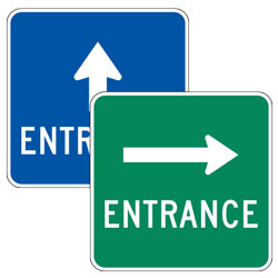 Entrance with Up/Left/Right Arrow Signs (18 or 24 Square)