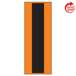 Straight Line Plaque for use on Double Pavement Transition Warning Sign