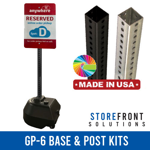 Storefront Solutions GP6 Base and Post Kits