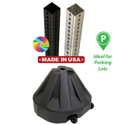 GP8 Roll A Post Portable Plastic Base, Telespar Post & Hardware Packages