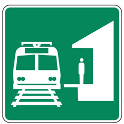 Light Rail Transit Station (Symbol) Signs