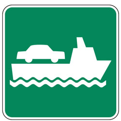 Vehicle Ferry Terminal (Symbol) Signs