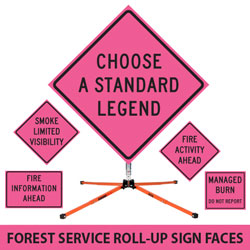 Forest Service Roll Up Sign Faces
