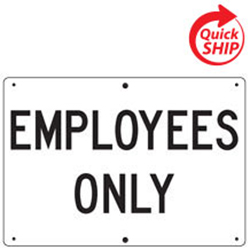Employees Only Private Property Sign