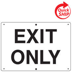 Exit Only Private Property Sign