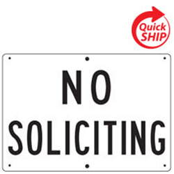 No Soliciting Private Property Sign